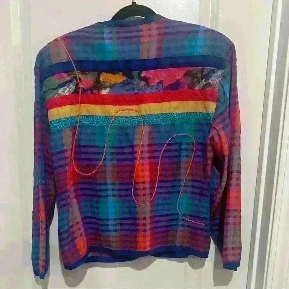 Vintage Canvasback multicolored Jacket size small - Picture 3 of 4